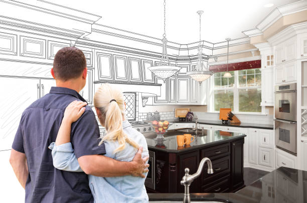 Professional Kitchen Island Installation technician working in Green Lane, PA
